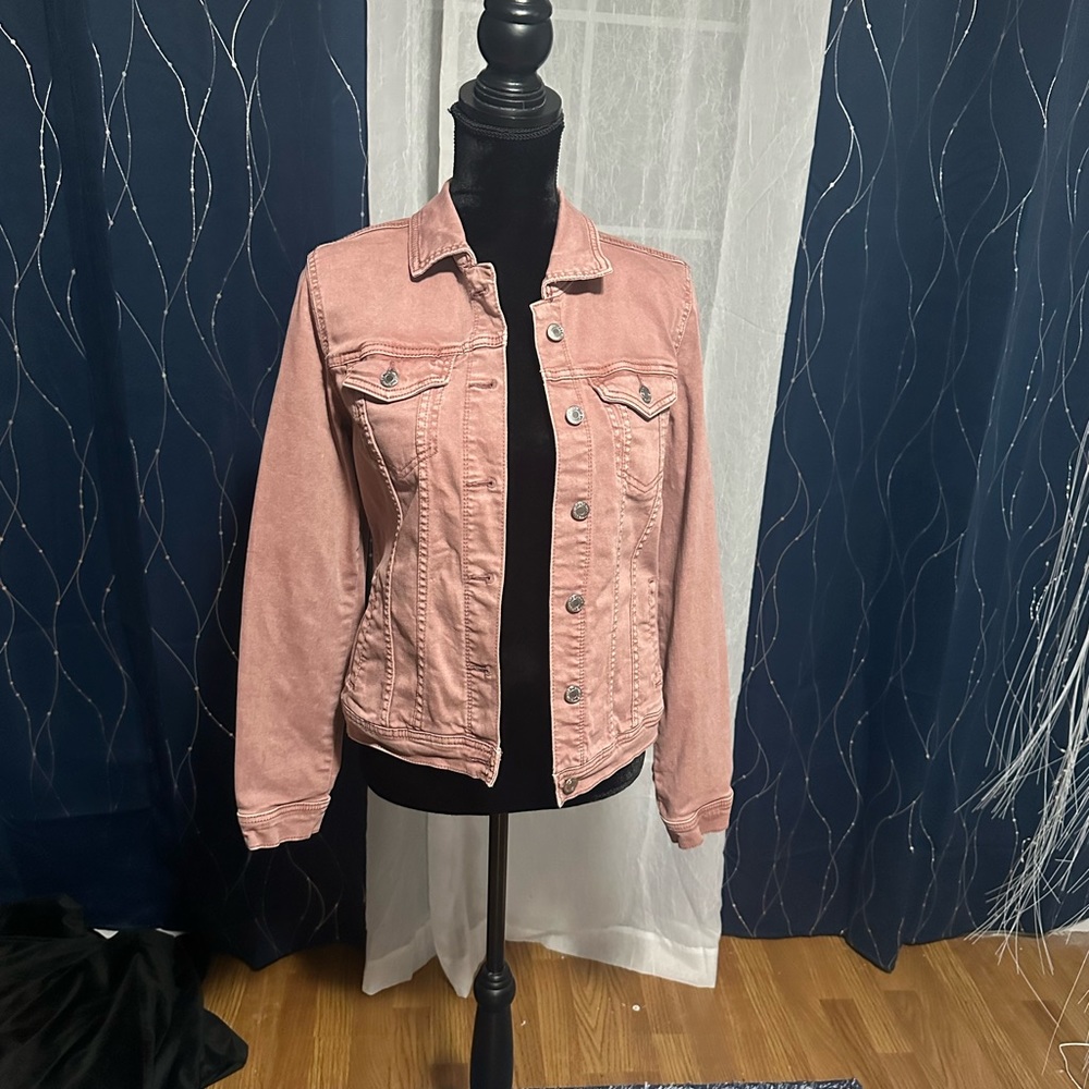 Dusty Rose Denim Jacket Maurice’s Sz Small-Never Worn